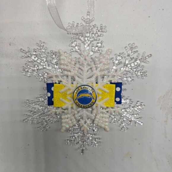 NWT Los Angeles Ornament NFL Football Christmas Holiday Decor OOAK Handmade - Picture 2 of 4